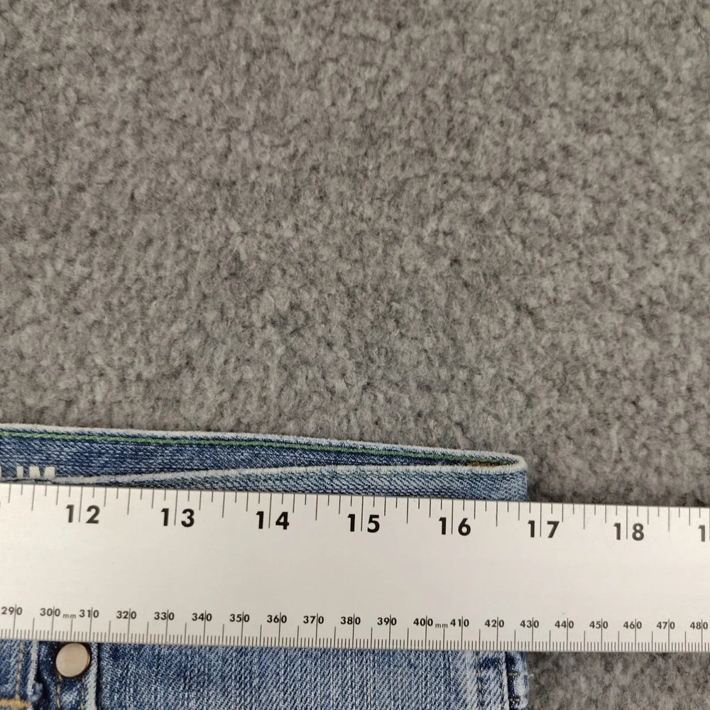 Wrangler Retro Slim Straight Jeans Mens 32x34 Blue Denim Workwear Rodeo